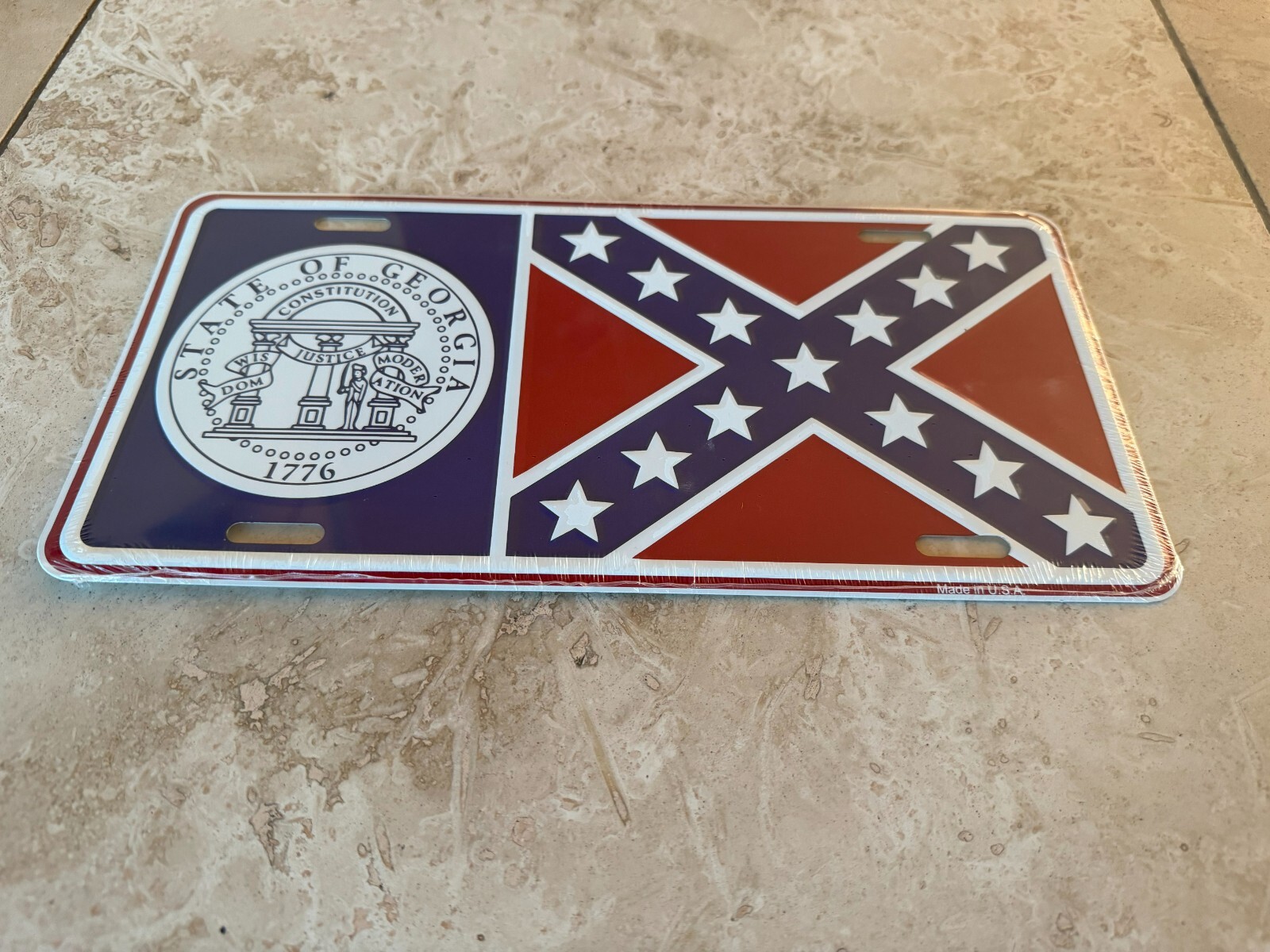 Smokey and the Bandit 1977 Firebird Trans Am Georgia License Plate Embossed