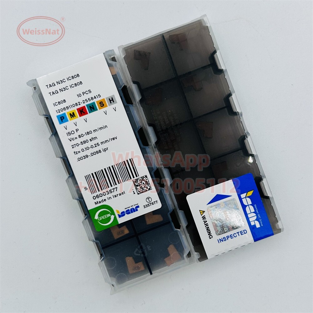 ISCAR TAG N3C IC808 CARBIDE INSERTS 10PCS Grooving Insert NEW