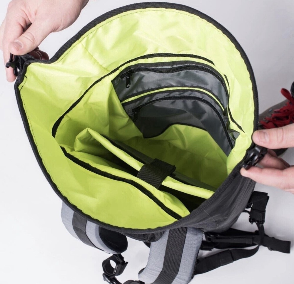 Stahlsac STORM Waterproof Backpack Black Roll Top Construction Dry Bag