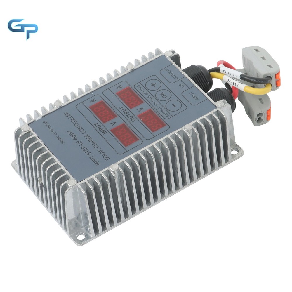 Waterproof MPPT Boost Controller 400W 24-85V Solar Panel LED Display Durable