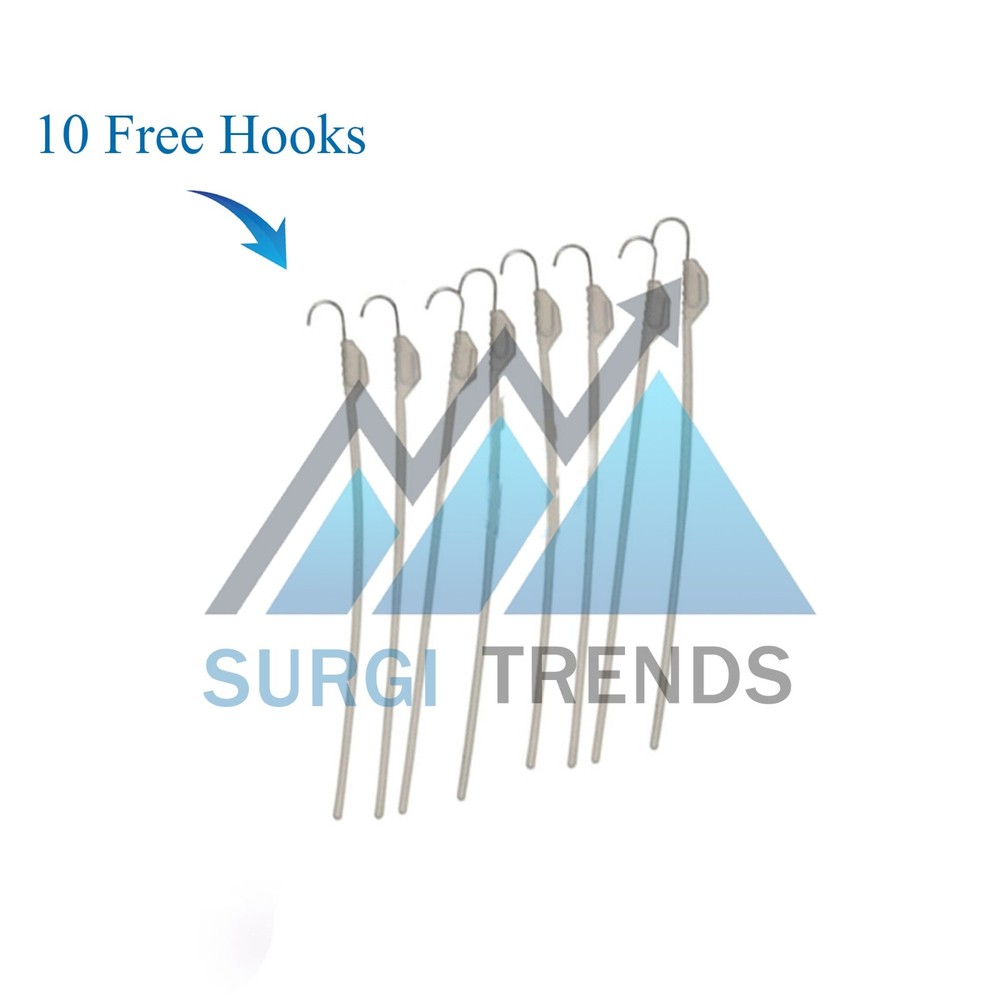 Lone Star Veterinary Retractor Ring with 10 Free Hooks Surgical Instruments