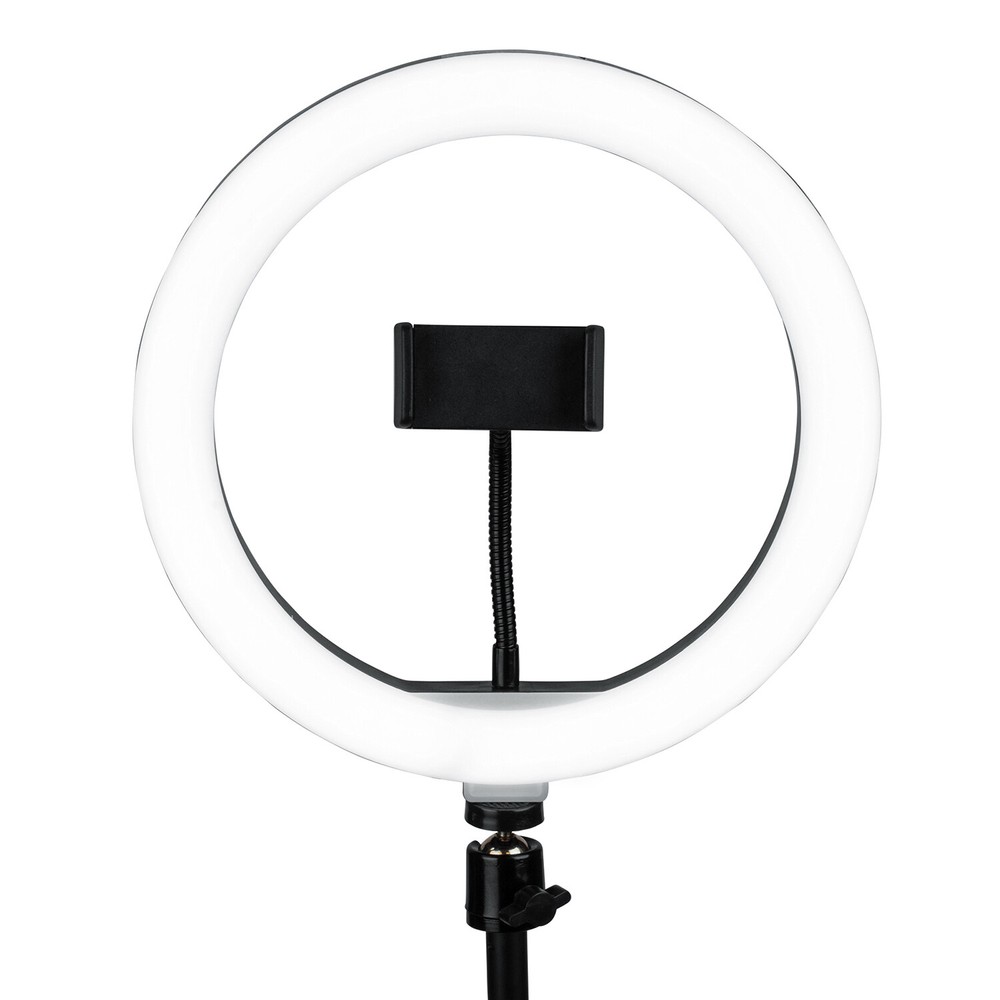 Gator GFW-RINGLIGHTDSKTP Ring Light Round Base Desktop Stand W/ Phone Clamp