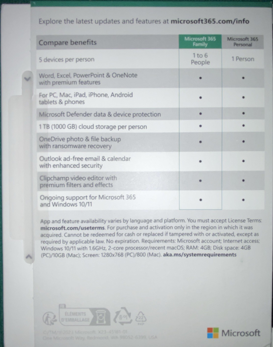 Microsoft 365 Family 12-Month Subscription Key Card, 6 Devices