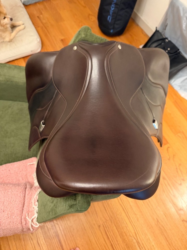 Bates All Purpose Square Cantle Saddle (Brown, 17.5”) + Full Standard Gullet Sys