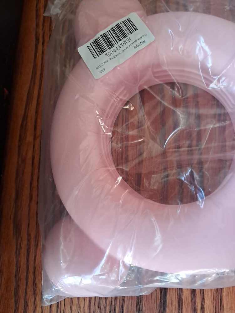 Bear Snack Bowl Pink Bear Shaped Silicone