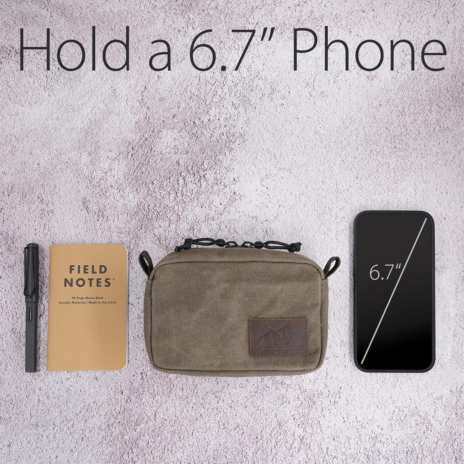 Belt Pouch for Men Women YKK Zippers EDC Pouch, Belt Bag Waist Pack for Hiking,