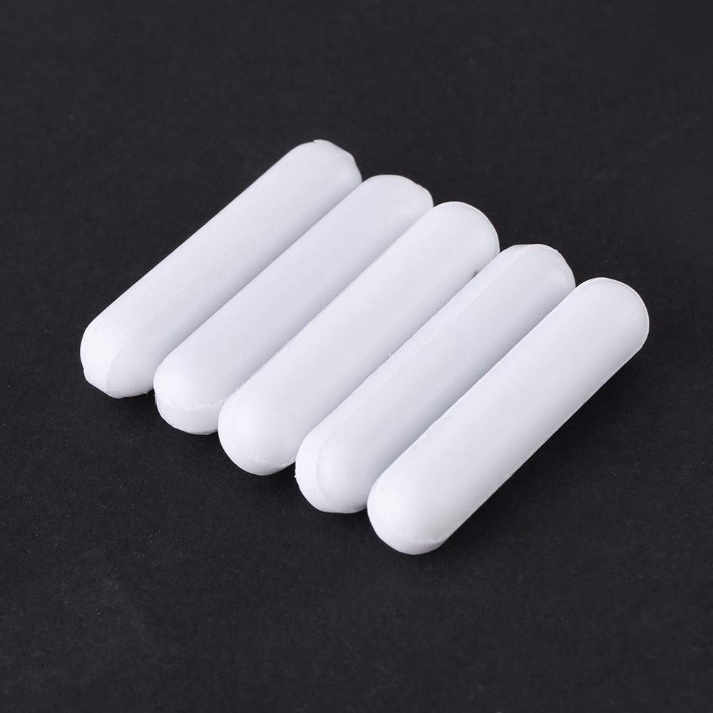 Cylindrical 5Pcs PTFE Magnetic Stirrer Bars - Versatile and Efficient Mixing