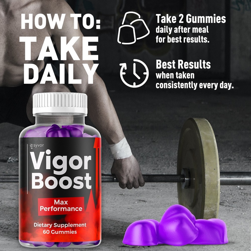 (5 Pack) Vigor Boost Gummys Advanced Male Support Formula VigorBoost 300 Gummies