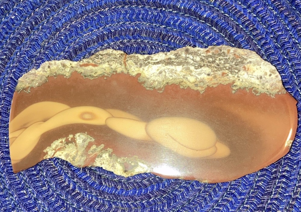Bruneau Jasper Slab- 2.6oz End Cut Slab With Beautiful Pattern- 1 Side Polished