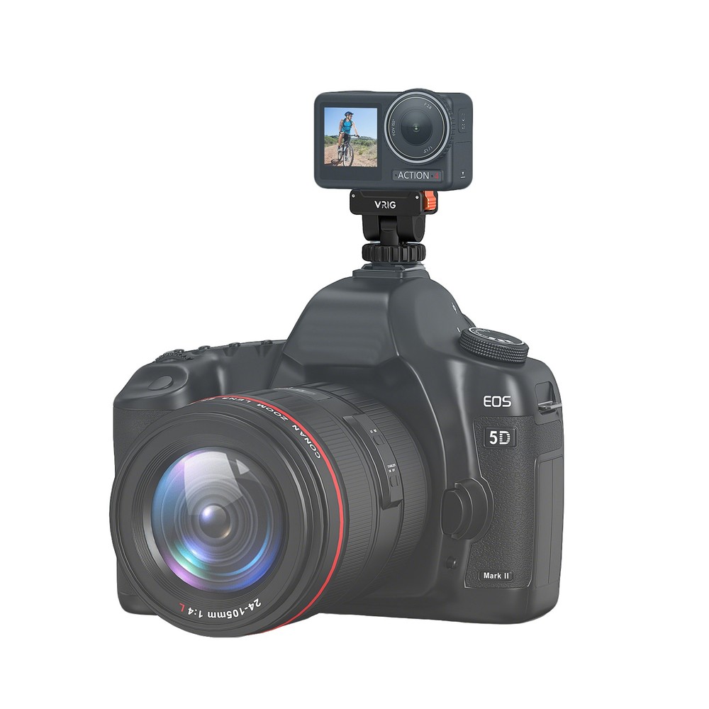 Cold Shoe Camera Mount Adapter Quick Release For DJI OSMO Action 5 Pro / 4 / 3