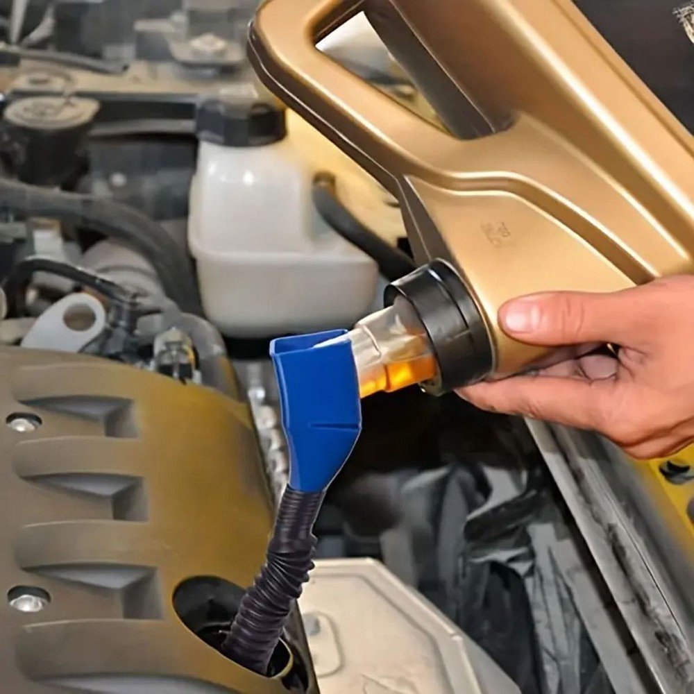 New Universal Plastic Clasp Funnel, Multi-Function Flexible Draining Tool
