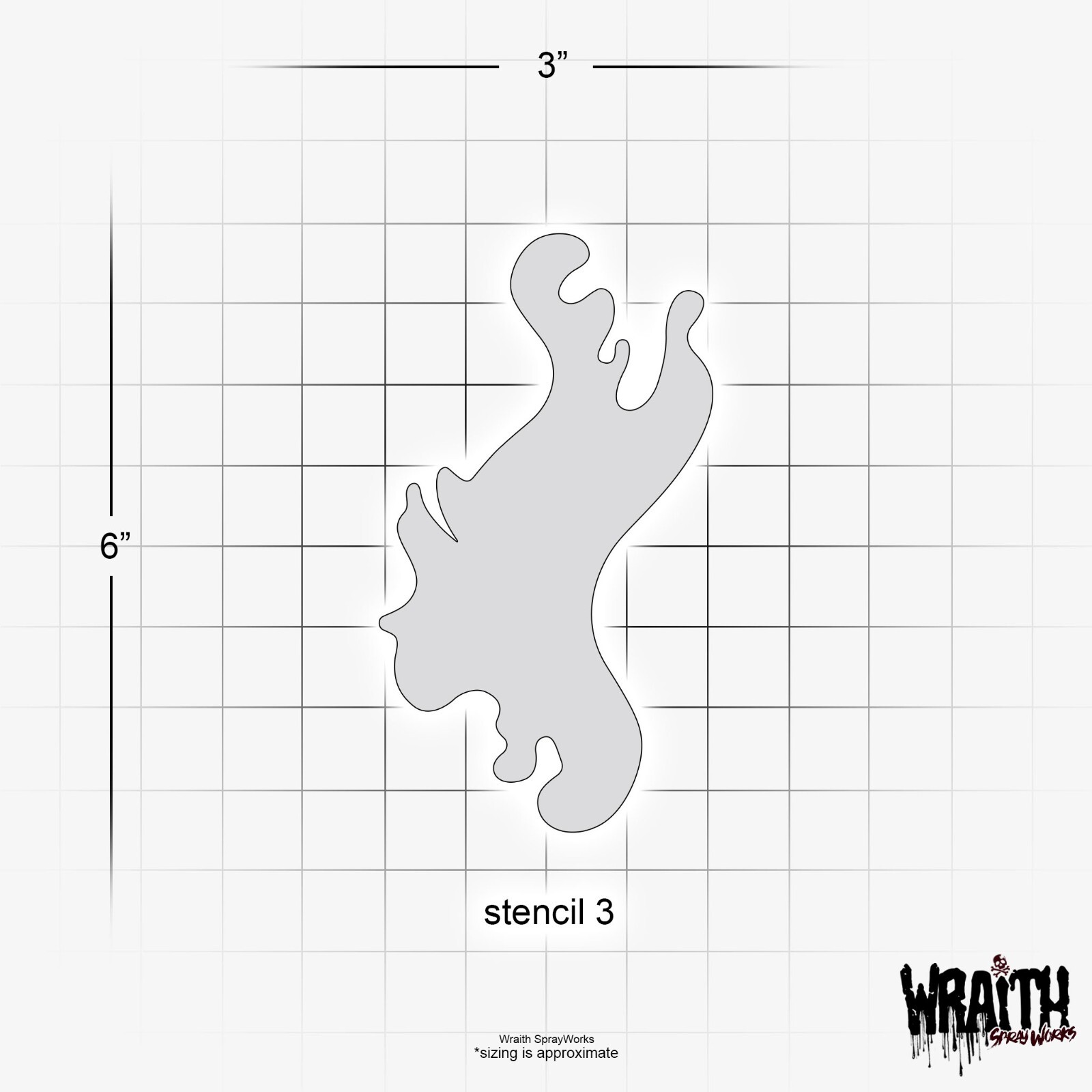 Real Fire Stencil Set (MINI) - Reusable Airbrush Stencil Template