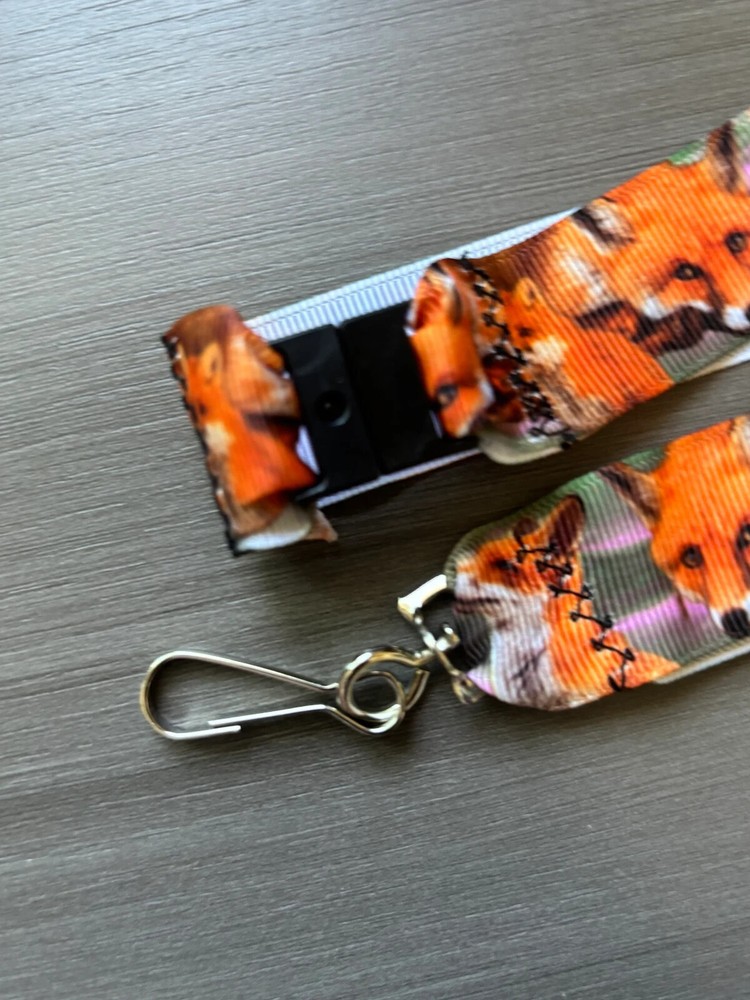 Foxes 18” Ribbon Lanyard