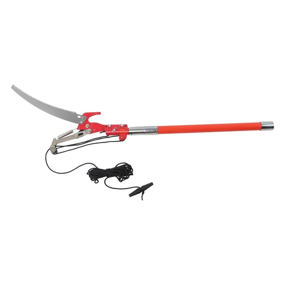 30 Feet Tree Pole Pruner Durable Tree Trimmers Handle Orange-red Manual Branches