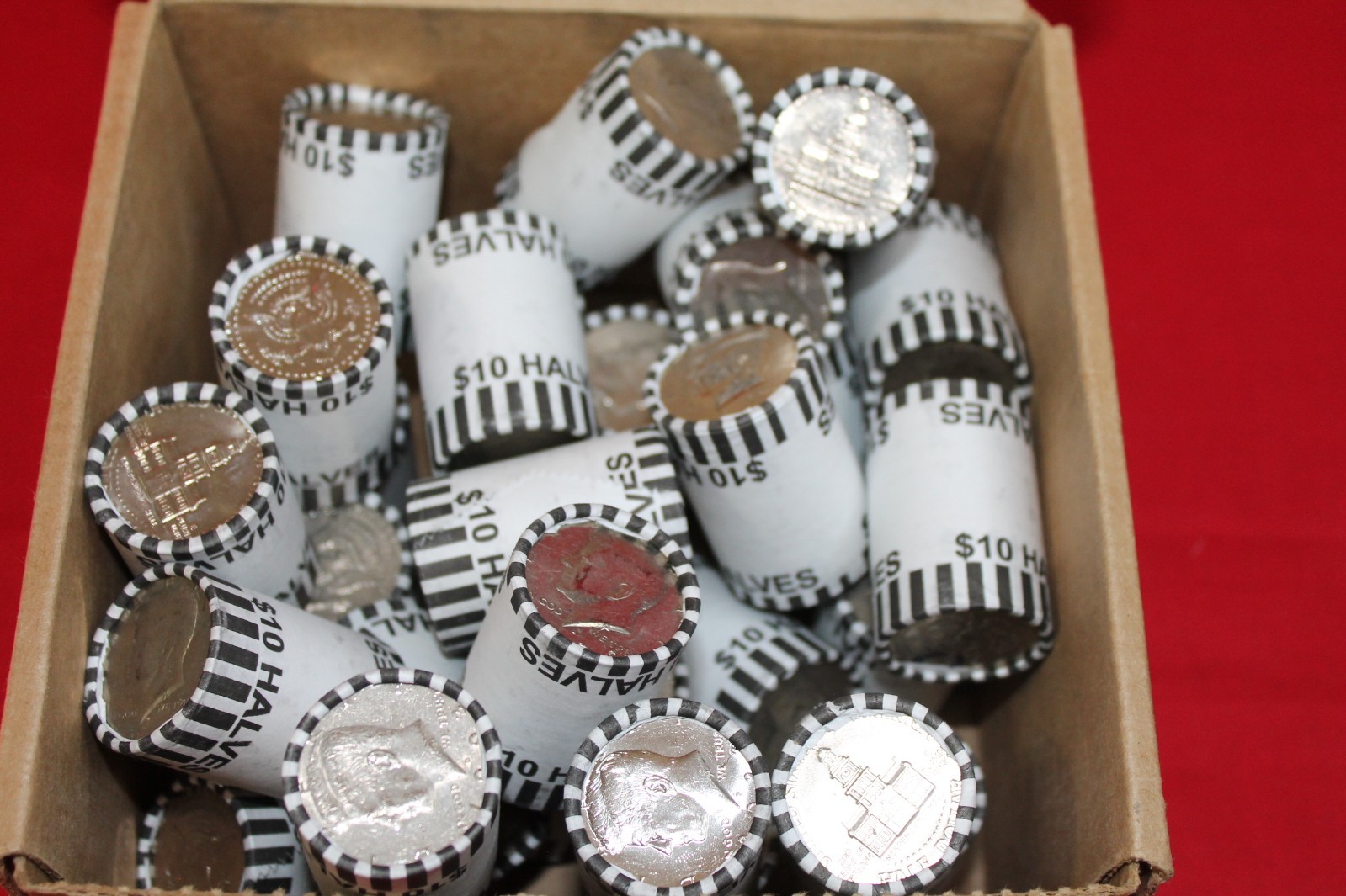 TODAY ONLY WOW CHEAPEST PRICE ON EBAY KENNEDY HALF DOLLAR ROLL SEALED UNSEARCHED