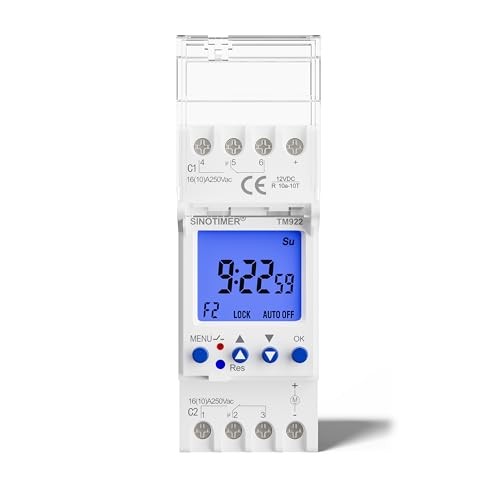 TM922-4 DC/AC 12V Power 2 Channels Big LCD Display Programmable Input 12VDC
