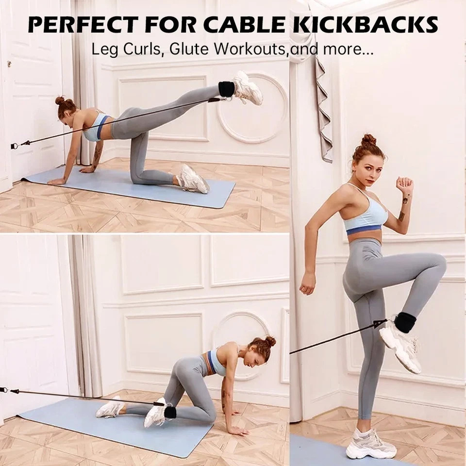 Ankle Straps for Cable Machine Glute & Leg Training