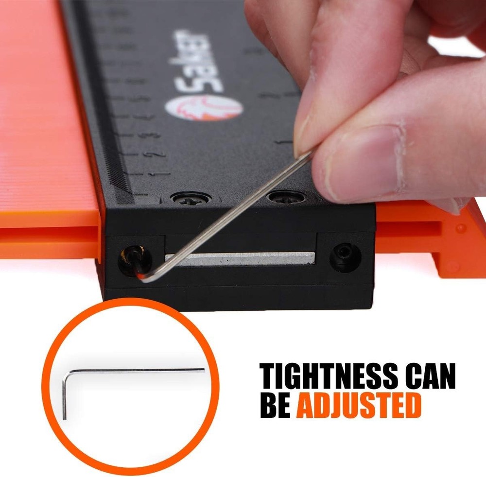 Contour Gauge Profile Tool- Adjustable Lock-Precisely Copy Irregular Shape Du...