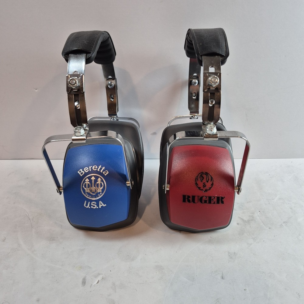 Ruger & Beretta Shooting Range Adjustable Ear Muffs (2 Pair Included)
