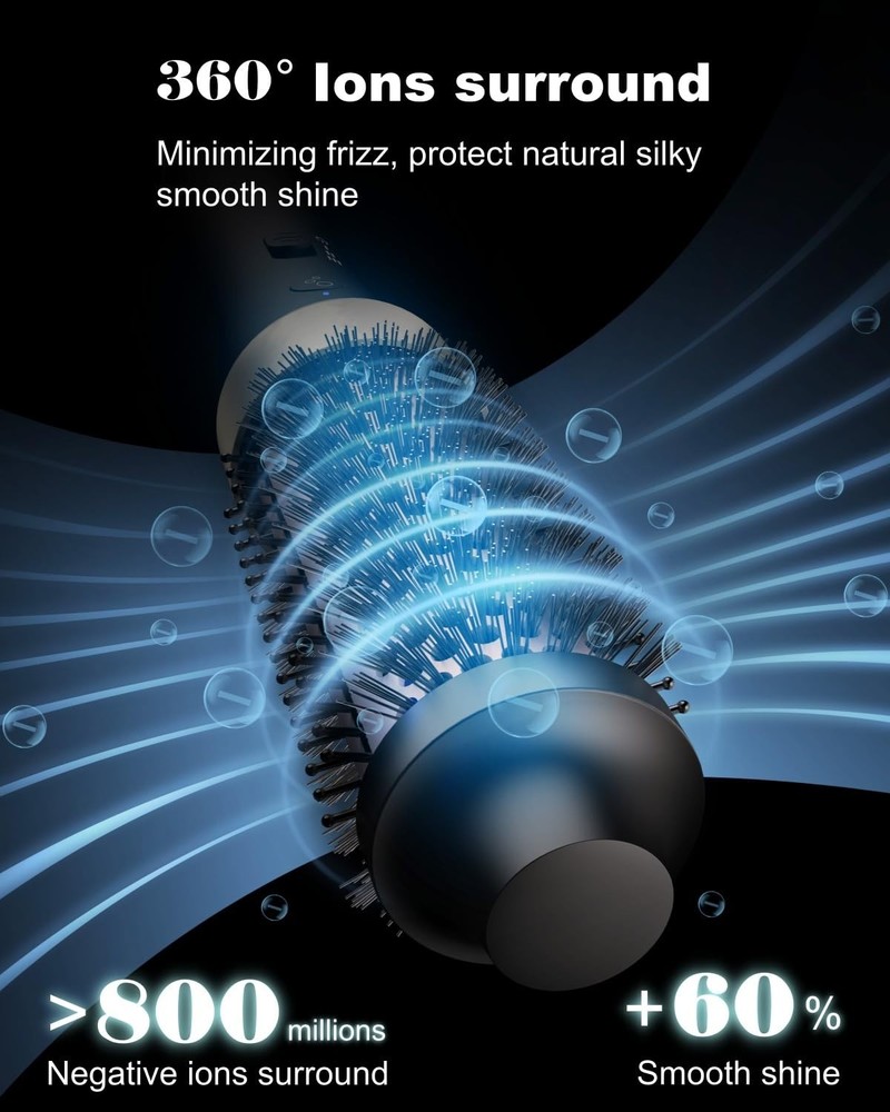 DISSTAR Heated Round Brush Ionic 360 Surround Technology