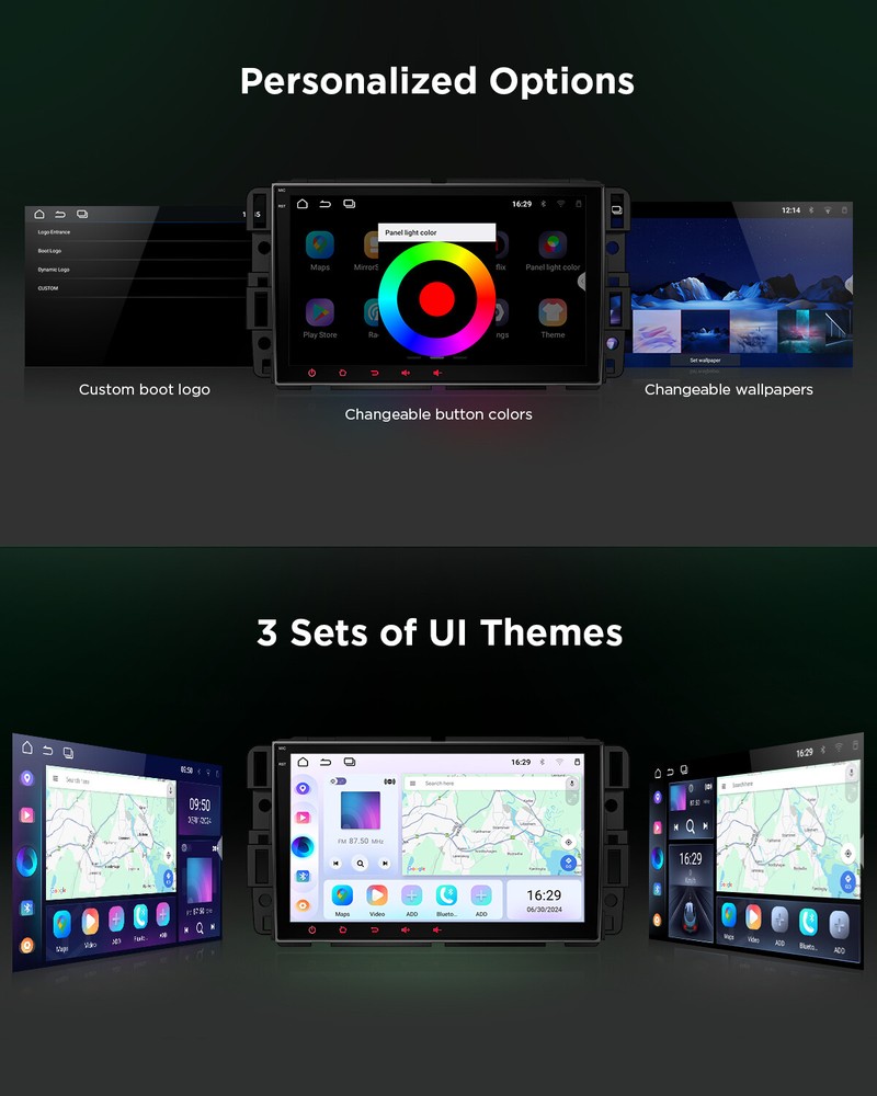 Android 13 8" IPS Car Stereo GPS Navigation Radio CarPlay For Chevy Traverse GMC