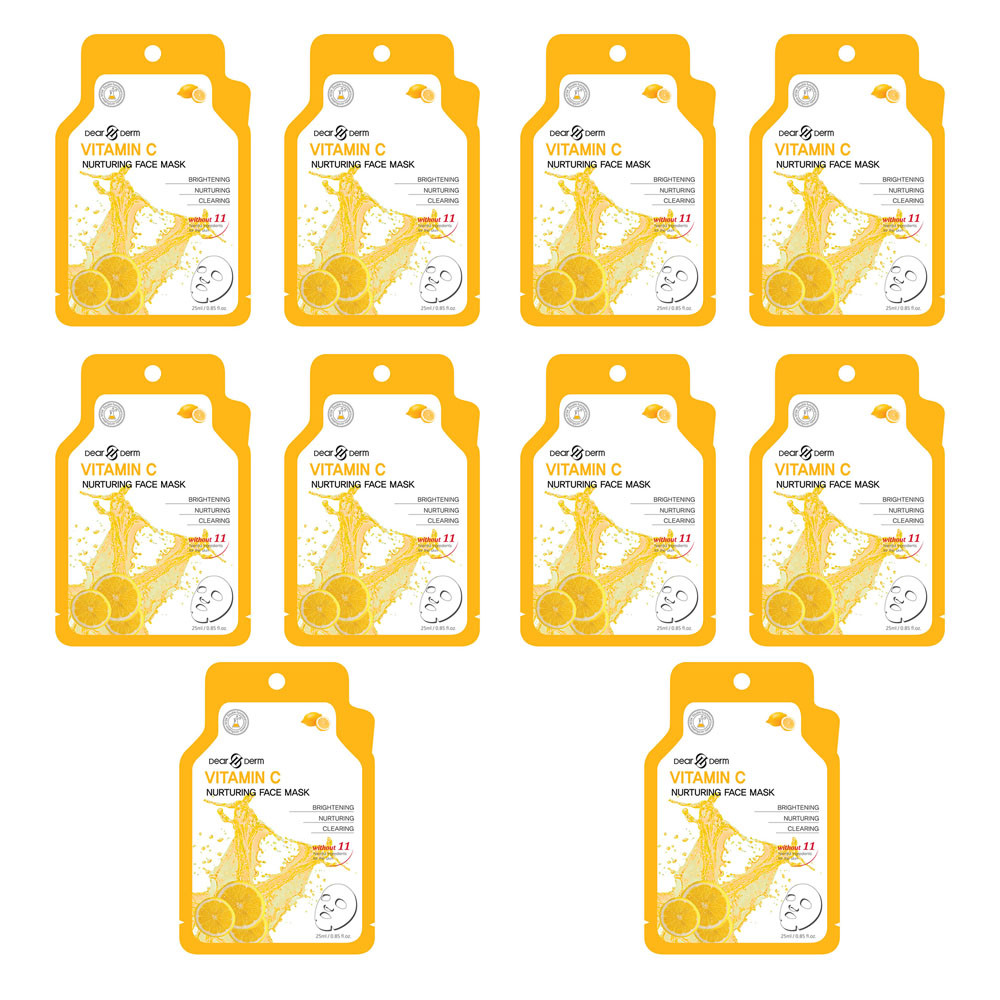 Dearderm Vitamin C Refresh Mask (10 pcs)
