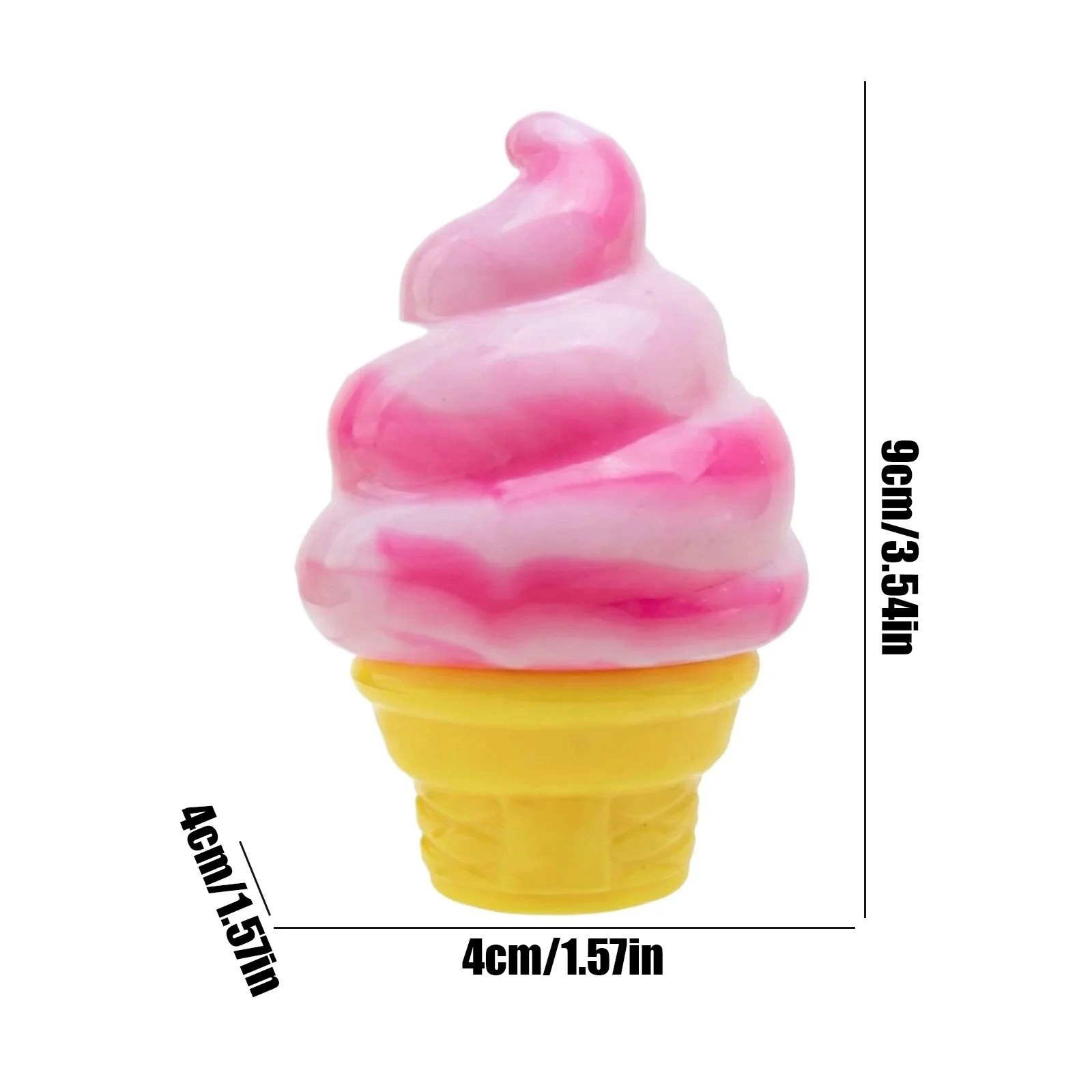 NeeDoh Nice Cream Cone Ice Cream Swirl Squishy Stress Ball Toy