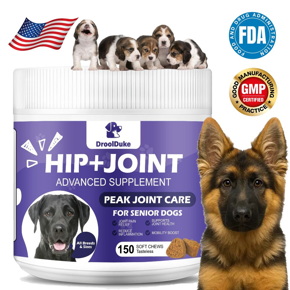 150 Chews Dog Hip and Joint Support Glucosamine Chondroitin MSM Supplement USA