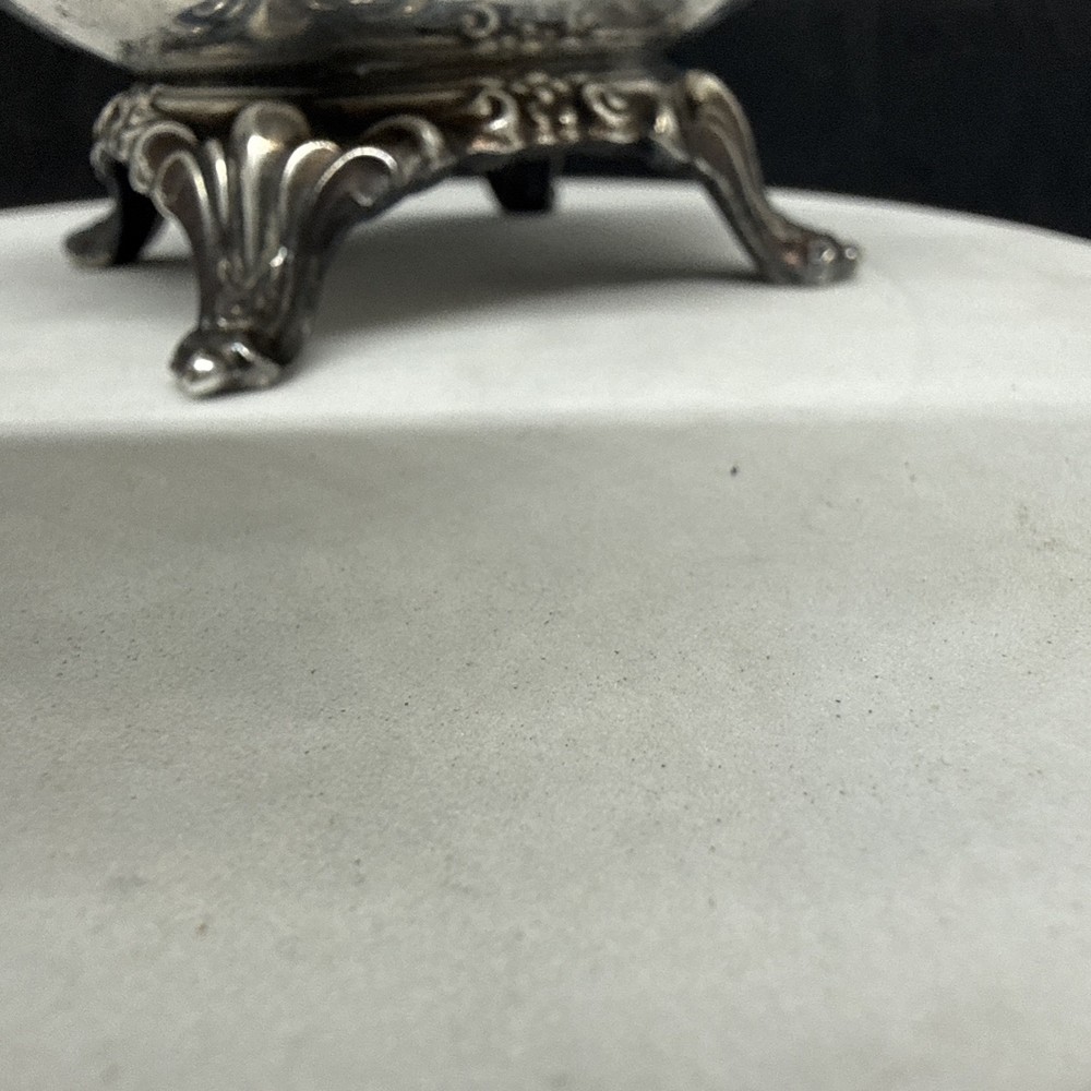 Oneida Silver-Plated Creamer Container Ornate Handle Spout Solid Base