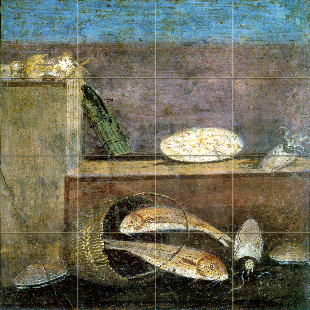 Art Mural Ceramic Pompeii Ancient Backsplash Bath Tile #239