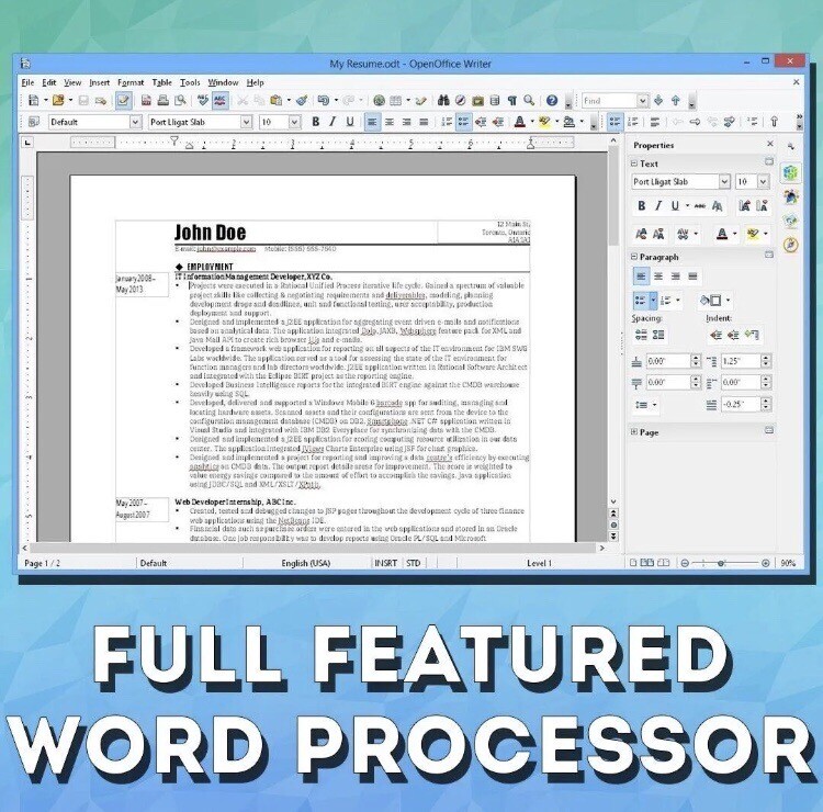 Open Office 2023 | Word Processor, Slide Show, Spreadsheet Software Suite | DVD