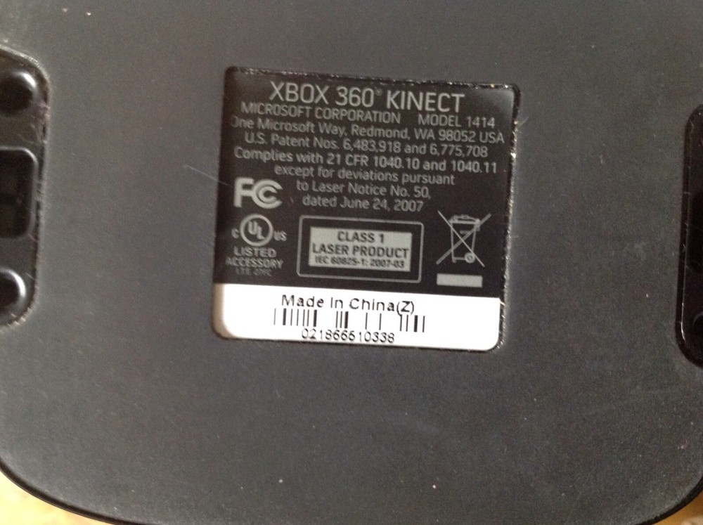 Genuine Microsoft Xbox 360 Kinect Connect Black Sensor Bar Model #1414
