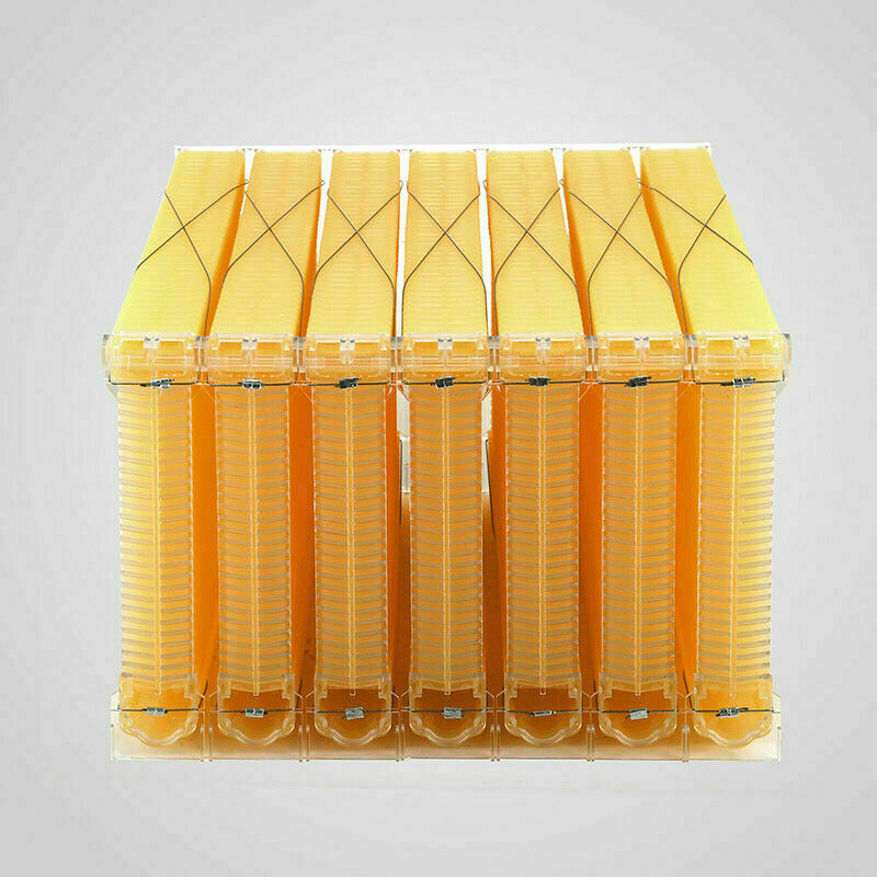 7PCS Auto Beehive Frames Beekeeping Frames Bee Hive Harvest Honey Tool Beekeeper