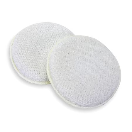 Tough Guy 2Zpe7 Microfiber Applicator Pad, White, 2Pk