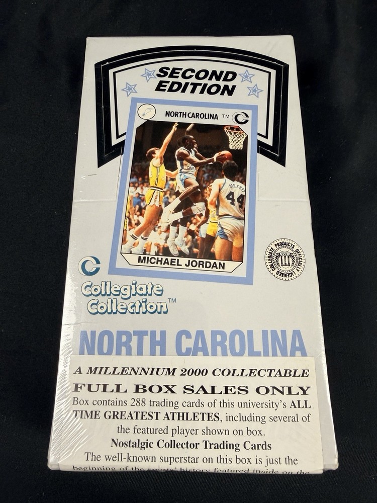 Michael Jordan UNC Collegiate Collection Second Edition Sealed Box 288 Cards