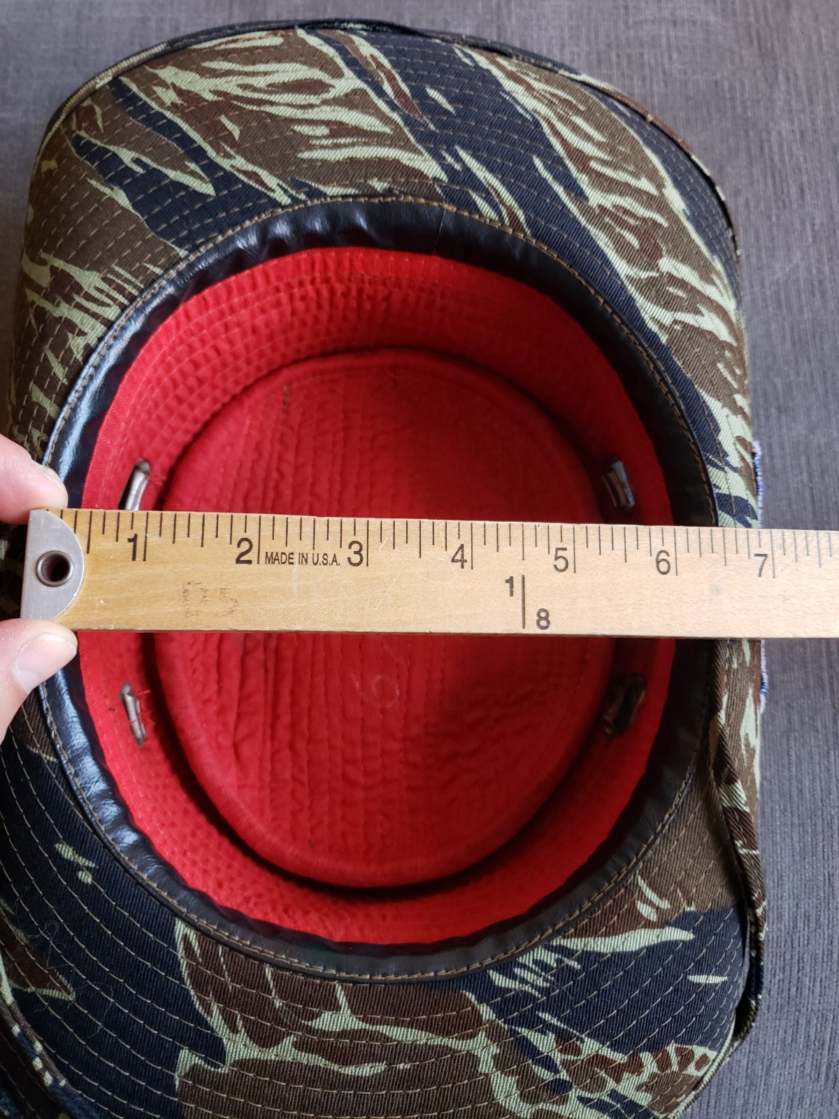 RARE! Vintage Vietnam War Era Nakhon Phanom Thailand Tiger Camo Boonie Bush Hat