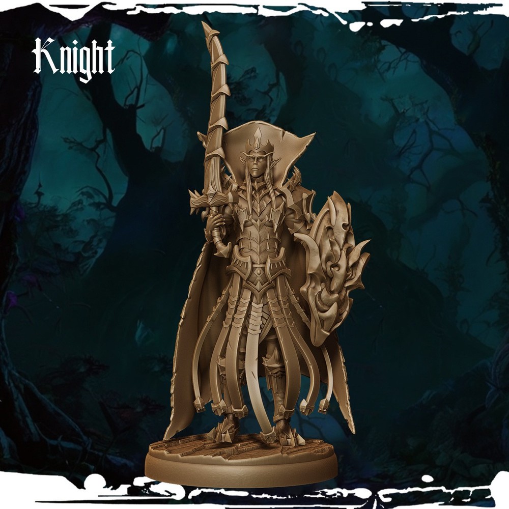 Dark Elf Knights 28mm 32mm fantasy