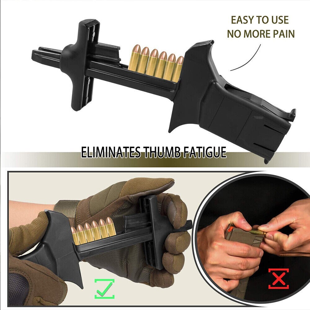 1pc Tactical Systems Speed Loader for 9mm-40Cal Magazines Universal Black