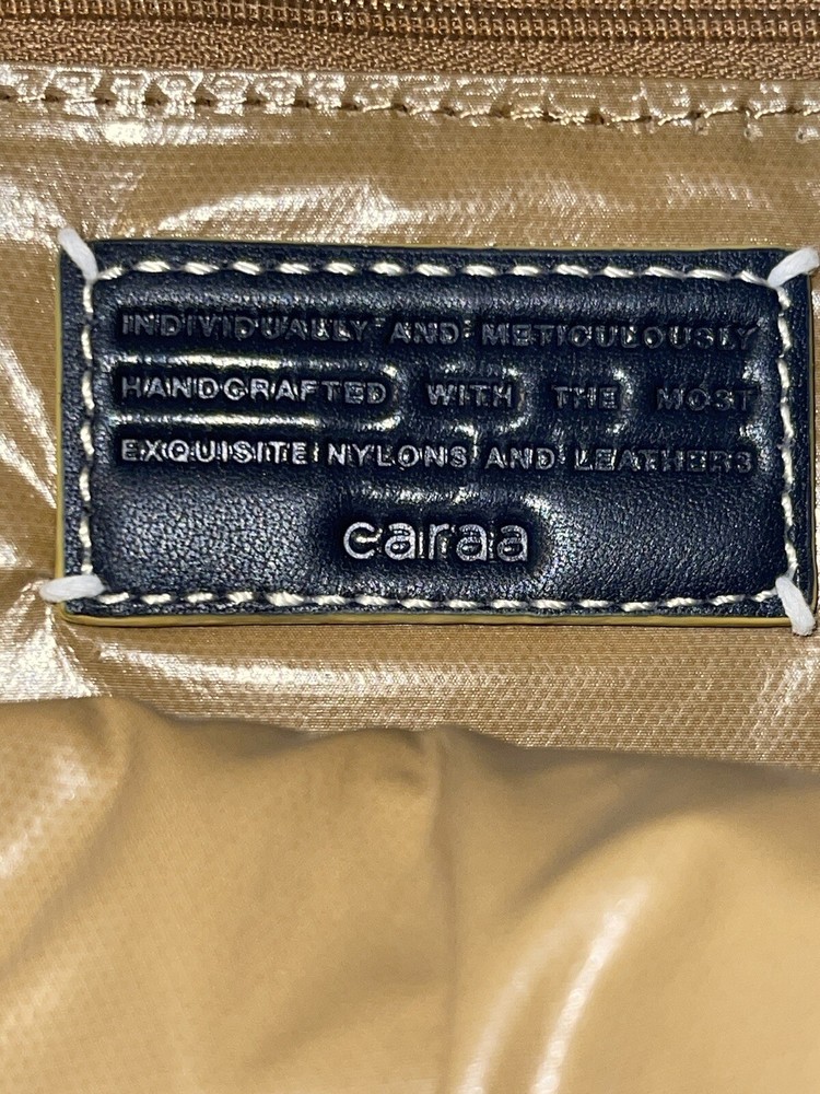 CARAA Apartment Blue Nylon Medium Backpack Zippers Padded Adjustable Straps