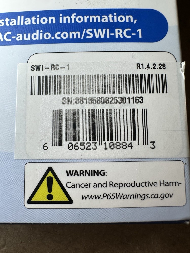 PAC SWI-RC1 Steering Wheel Control Interface