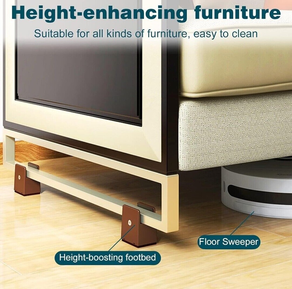 Furniture Risers with Adjustable Screw Clamp 2” 7 PACK