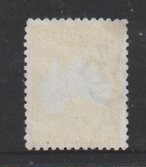 KANGAROO 2D WMK 5/- YELLOW VERY WELL CENTRED LIGHT USAGE.