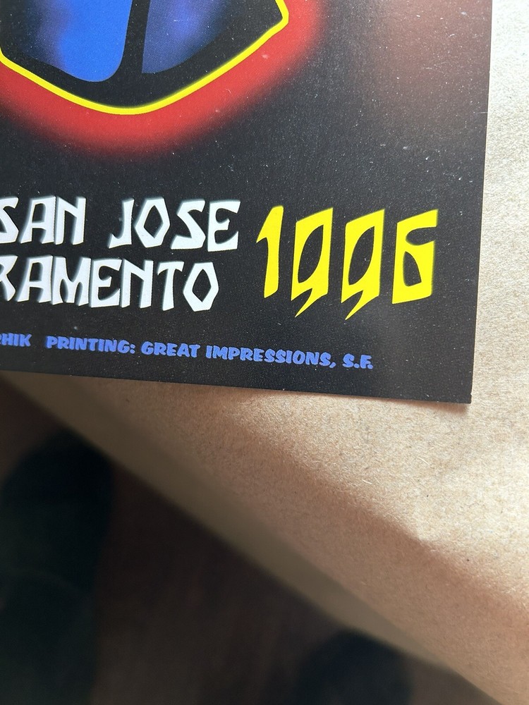 KISS POSTER 1996 Shaw Graham San Jose Original Vintage Mint Simmons Stanley