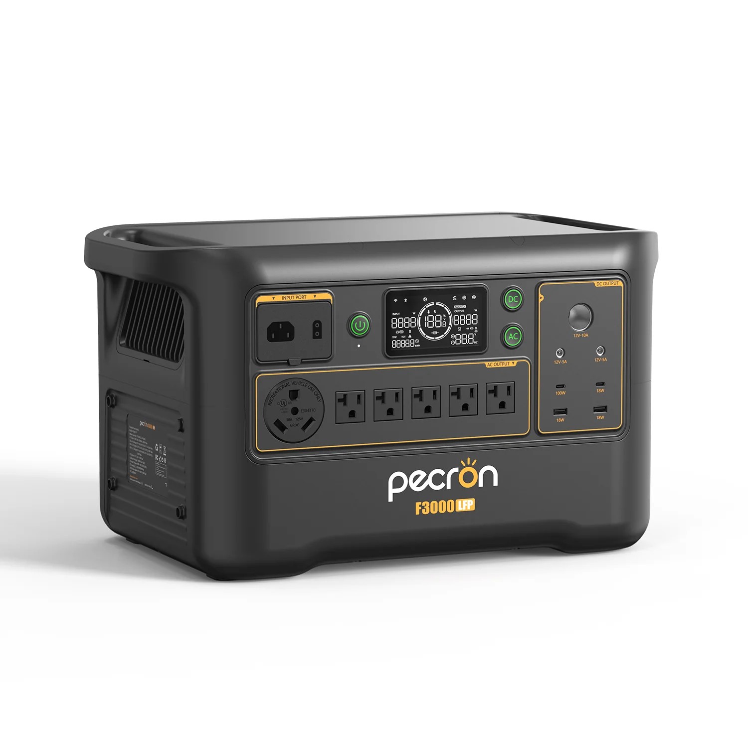 pecron F3000LFP Portable Power Station 3072Wh 3600W Solar Generator Home Backup