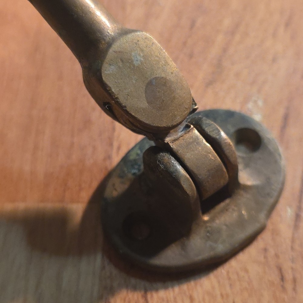 Vintage Brass Door Security Latch Hook Shutter Catch Hardware