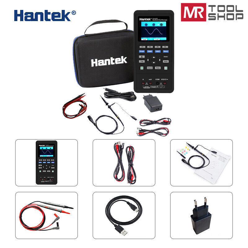 Hantek Handheld Oscilloscope Multimeter Waveform Generator 2D42 2D72 2C72 2C42