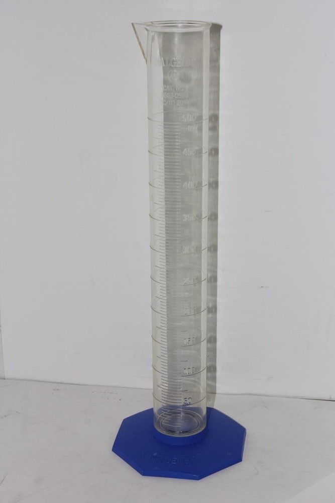 NALGENE 3663-0500 500mL Graduated Cylinder with PP Base