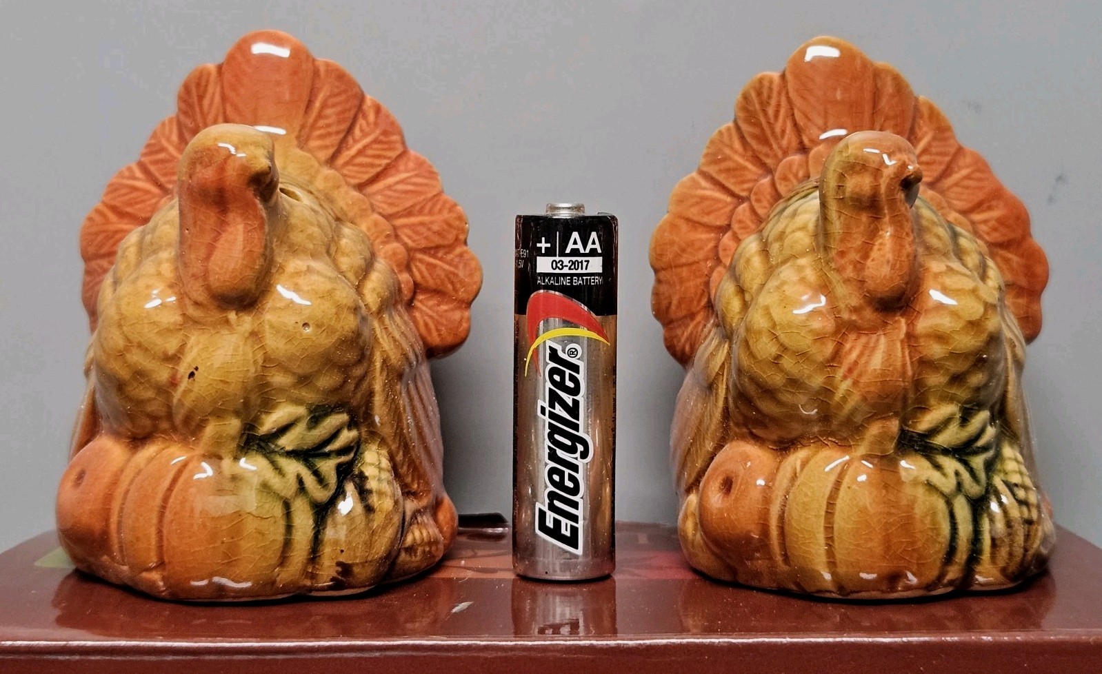 Thanksgiving Turkey Salt And Pepper Shakers Set- Home Accents