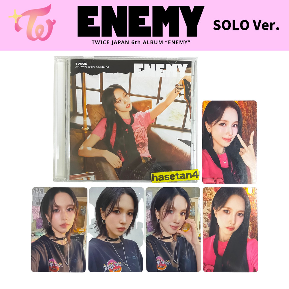 MINA TWICE ENEMY JAPAN SOLO ver. Photocard Japan album CD solo