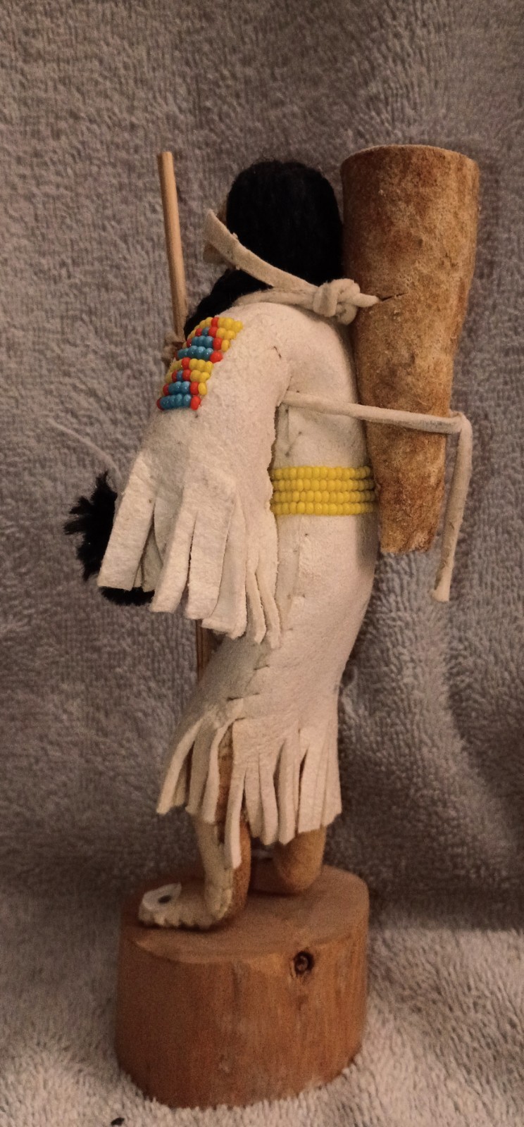 Wonderful Cecelia Ottogary Crow Doll Carrying A Gathering Basket With Walking St